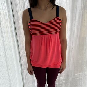 Lululemon size 8 Run Back On Track Tank Top Built In Bra
